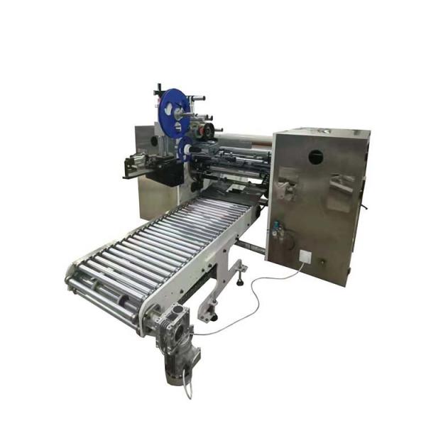 Fully Auto Coreless Baking Paper Rewinder With Auto Label Sticker