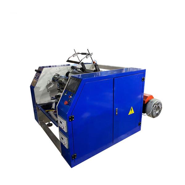 Semi auto 3 head aluminum foil roll rewinding machine